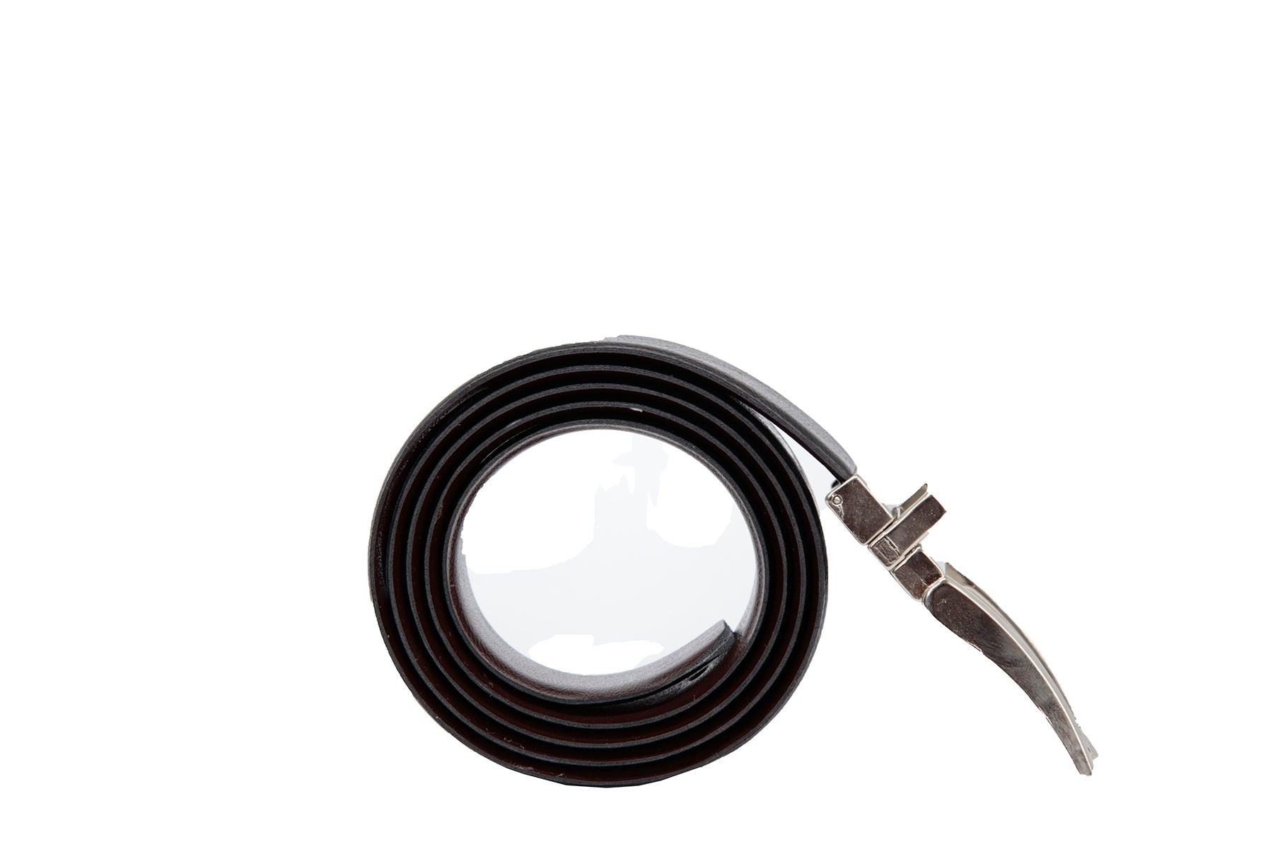 CINTO SOCIAL COURO DUPLA FACE FIVELA REVERSÍVEL 35MM PRETO/MARROM