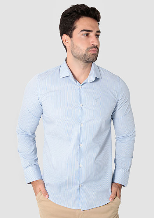 CAMISA MANGA LONGA SUPER SLIM LISTRADO