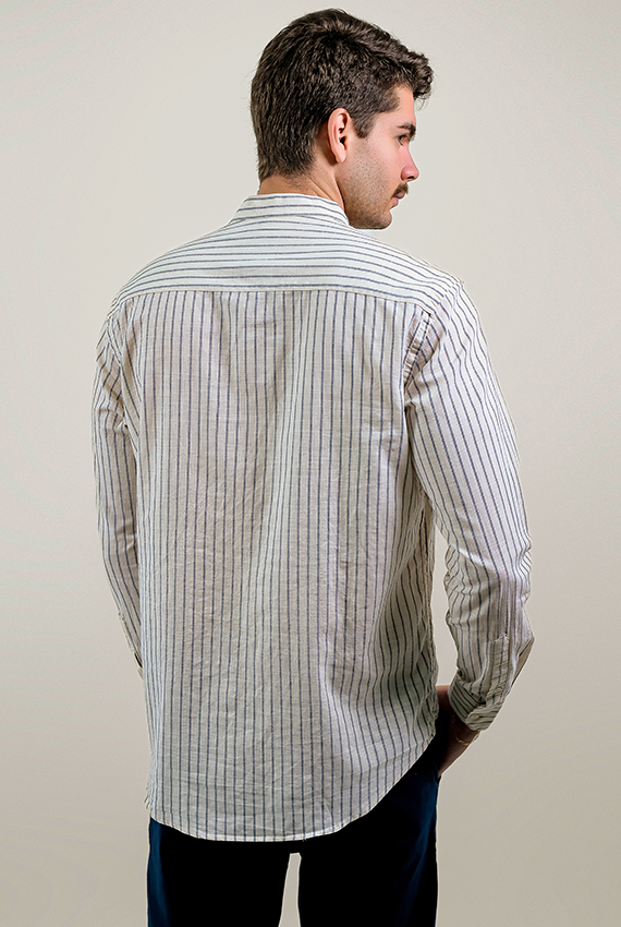 CAMISA MANGA LONGA PADRE LISTRAS FLAMÊ