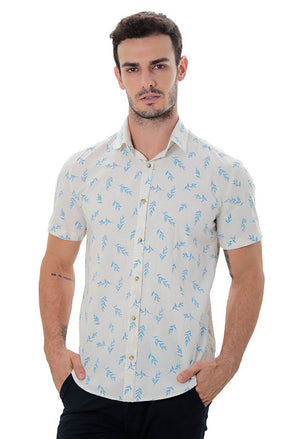 CAMISA MANGA CURTA SLIM FIT LINHO