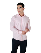 Camisa Oxford Pima Algodão Fio 80 Manga Longa Slim Fit