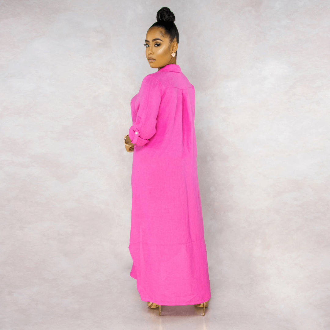 Vestido Longo de Linho Amour