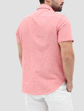 CAMISA MANGA CURTA SLIM FIT LINHO