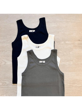 Kit 3 Regatas Femininas Malha Canelada Ribana Verão CORES ALEATÓRIAS