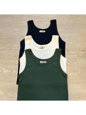 Kit 3 Regatas Femininas Malha Canelada Ribana Verão CORES ALEATÓRIAS