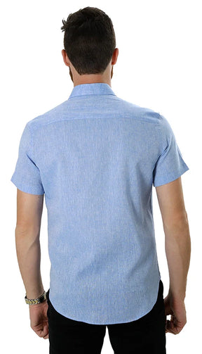 CAMISA MANGA CURTA SLIM FIT LINHO