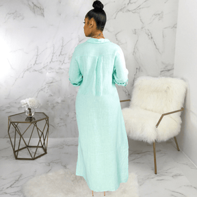 Vestido Longo de Linho Amour