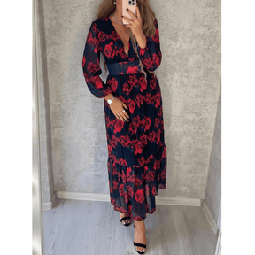 Vestido Longo de Chiffon Pétale