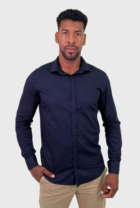 CAMISA MANGA LONGA LINHO SLIM FIT