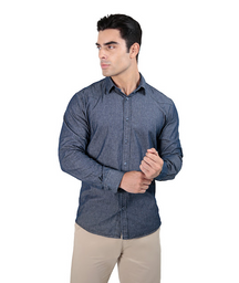 CAMISA JEANS MANGA LONGA SLIM FIT
