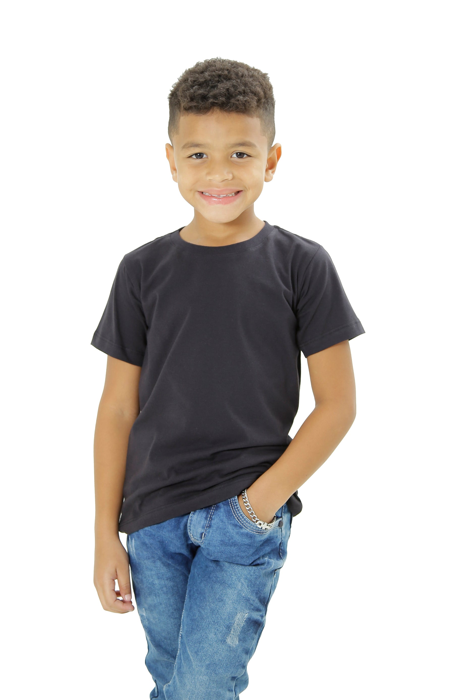 CAMISETA GOLA REDONDA BÁSICA INFANTIL