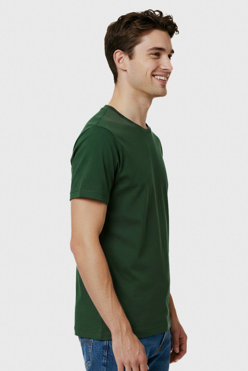 CAMISETA BÁSICA GOLA REDONDA - MODA