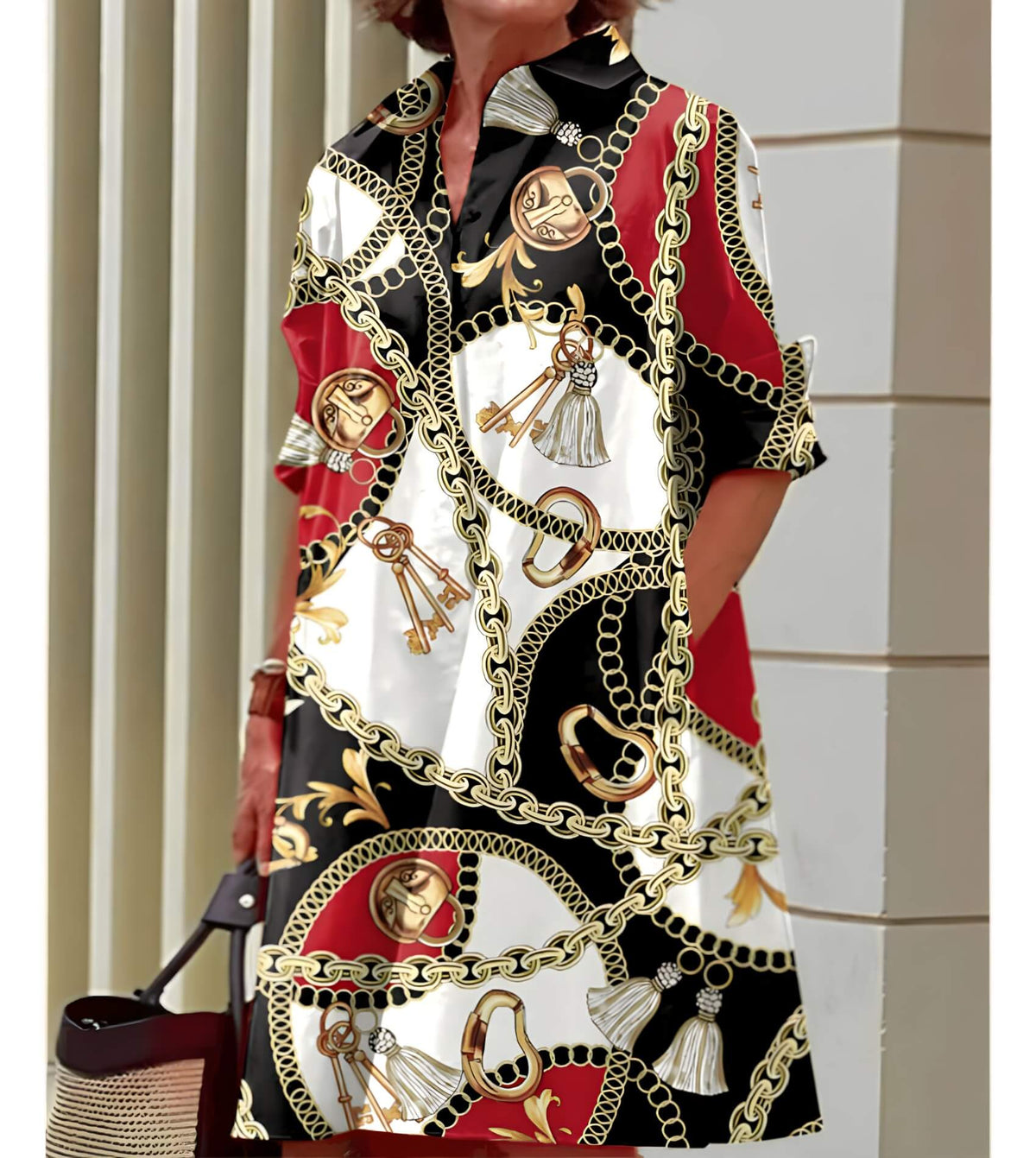 Vestido Curto Echelon