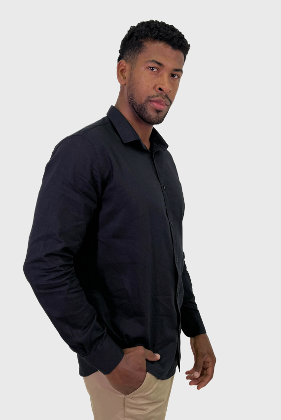 CAMISA MANGA LONGA LINHO SLIM FIT