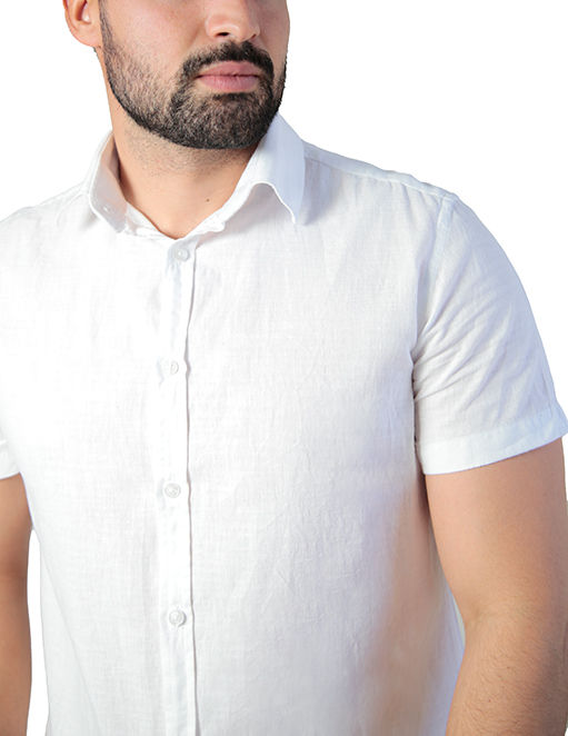 CAMISA MANGA CURTA SLIM FIT LINHO