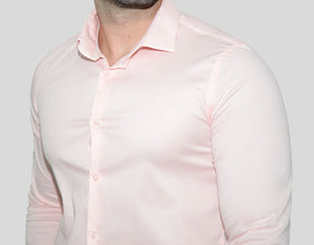 CAMISA MANGA LONGA SUPER SLIM BÁSICA COM ELASTANO