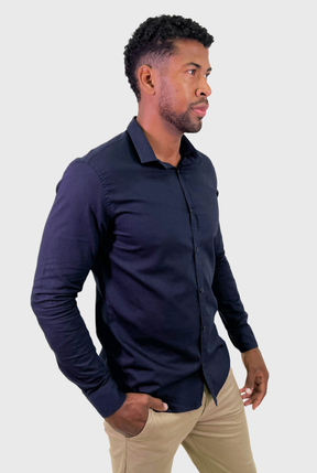 CAMISA MANGA LONGA LINHO SLIM FIT