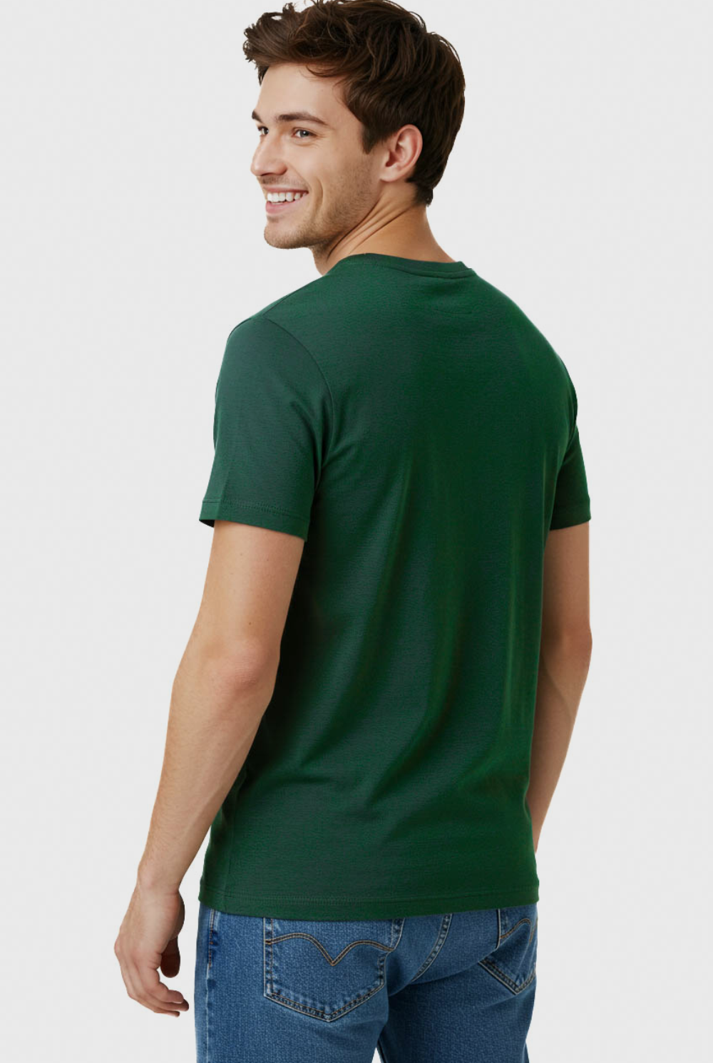 CAMISETA BÁSICA GOLA REDONDA - MODA