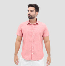 CAMISA MANGA CURTA SLIM FIT LINHO