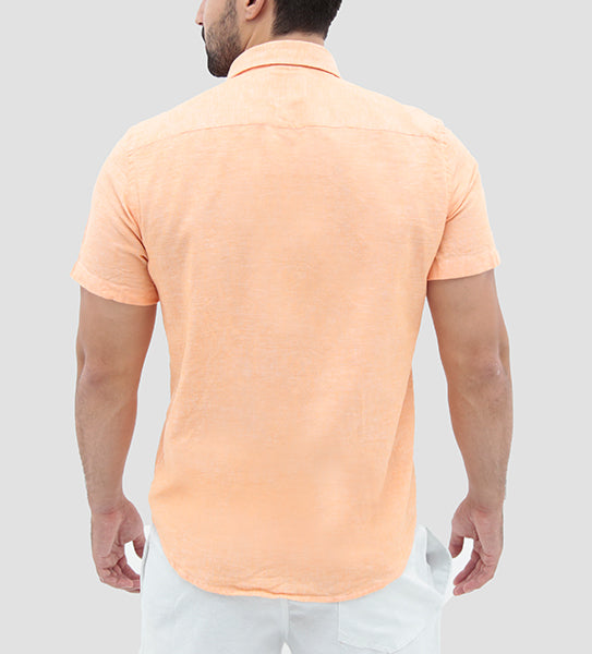 CAMISA MANGA CURTA SLIM FIT LINHO