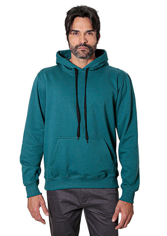 MOLETOM HODDIE CANGURU LISO FELPADO 2 CABOS