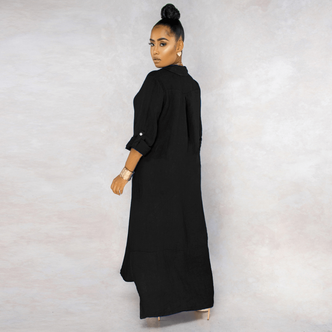 Vestido Longo de Linho Amour