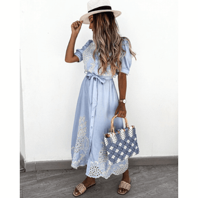 Vestido Longo Bordado Tasmin