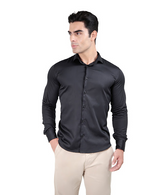 CAMISA MANGA LONGA SLIM FIT ALGODÃO EGÍPCIO