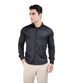 CAMISA MANGA LONGA SLIM FIT ALGODÃO EGÍPCIO