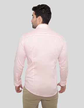 CAMISA MANGA LONGA SUPER SLIM BÁSICA COM ELASTANO