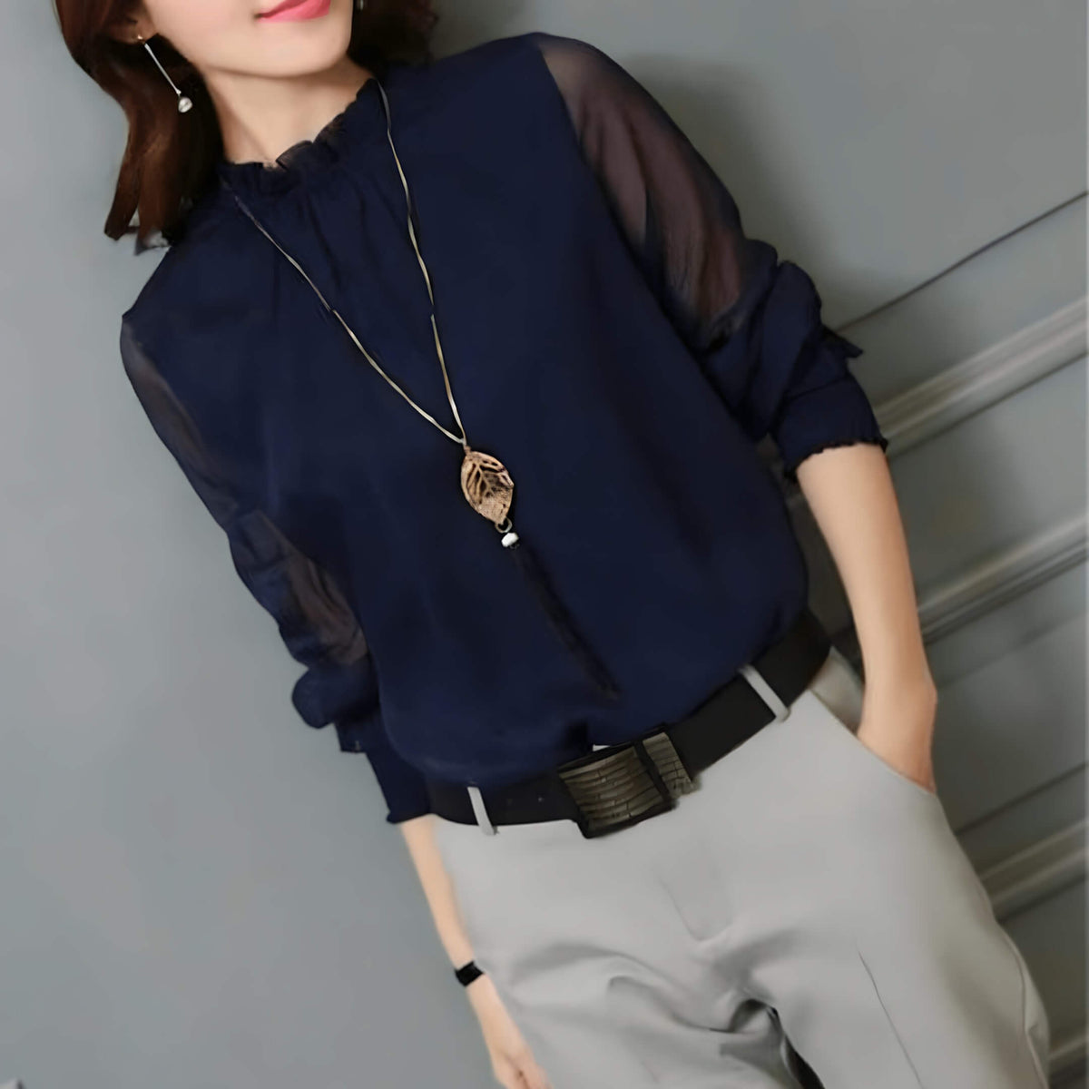 Blusa de Chiffon Canberra