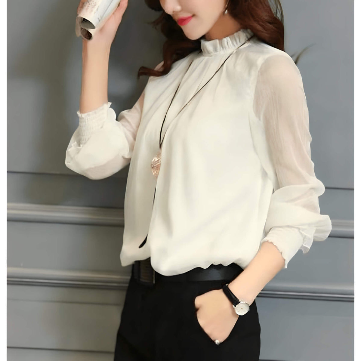 Blusa de Chiffon Canberra