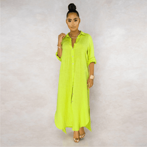 Vestido Longo de Linho Amour