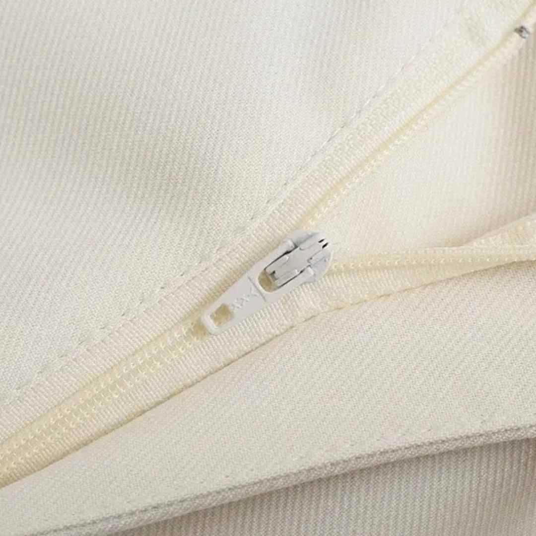 Calça Alfaiataria Modern Amanda Corte Reto Cintura Alta