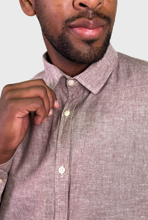 CAMISA MANGA LONGA LINHO SLIM FIT