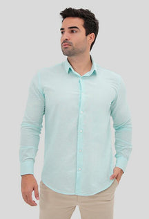 CAMISA MANGA LONGA LINHO SLIM FIT