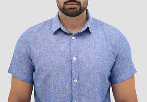 CAMISA MANGA CURTA SLIM FIT LINHO