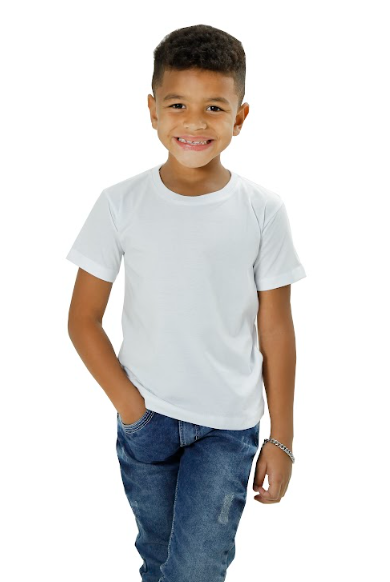 CAMISETA GOLA REDONDA BÁSICA INFANTIL
