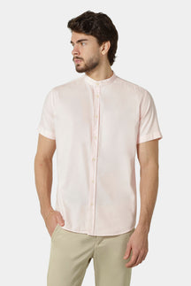 CAMISA MANGA CURTA GOLA PADRE SARJA ESTONADA