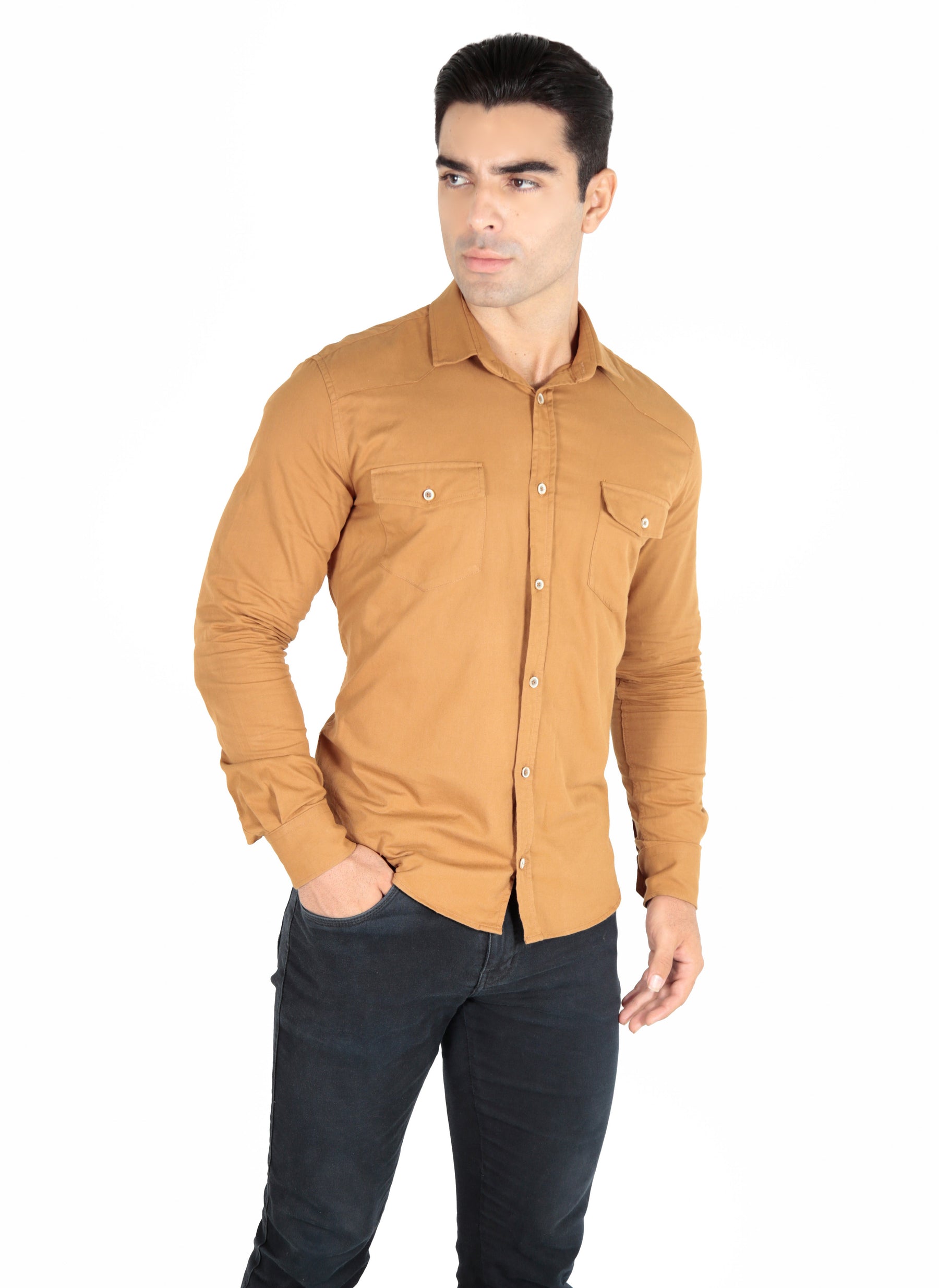 CAMISA MANGA LONGA SLIM FIT SARJA