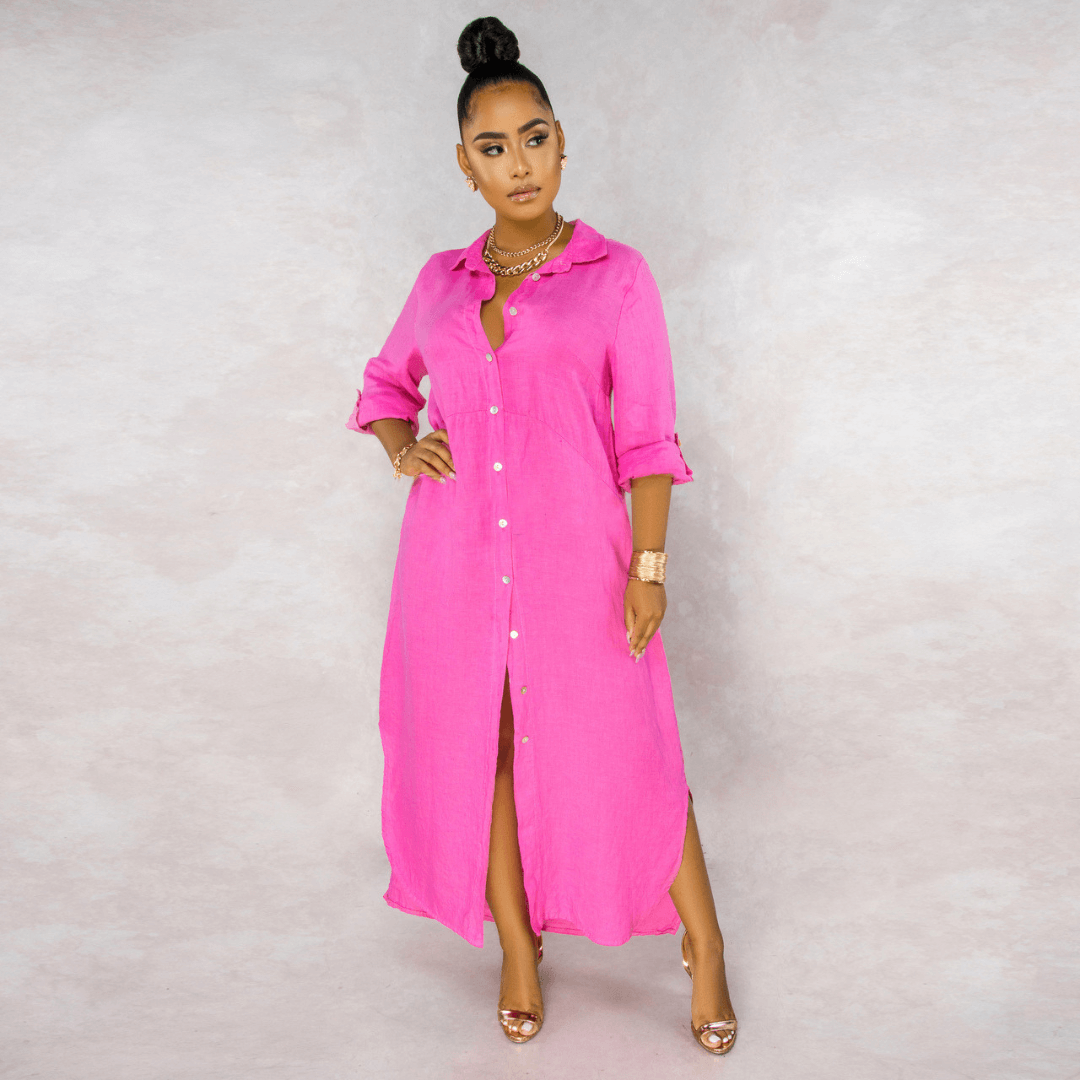 Vestido Longo de Linho Amour