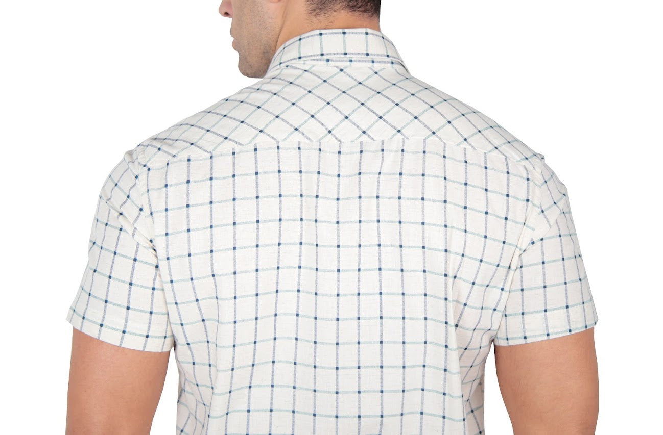 CAMISA MANGA CURTA SLIM FIT LINHO