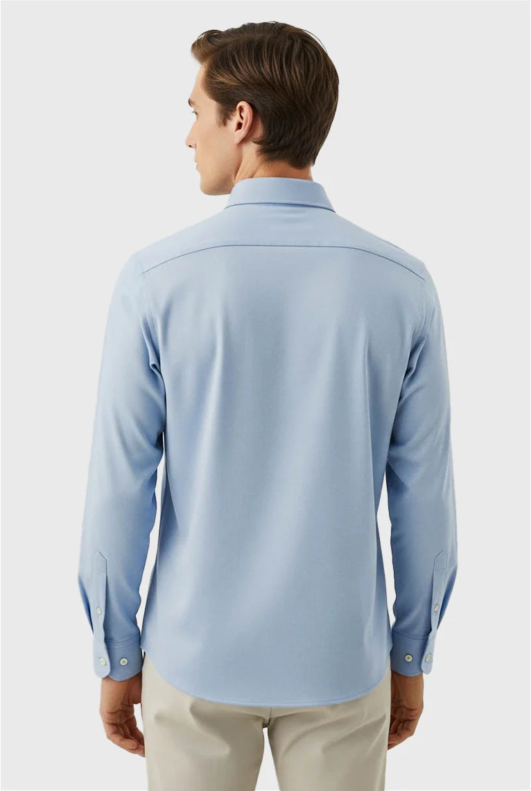 CAMISA MANGA LONGA COMFORT BÁSICA - Algodão