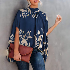 Blusa de Gola Alta Maxi