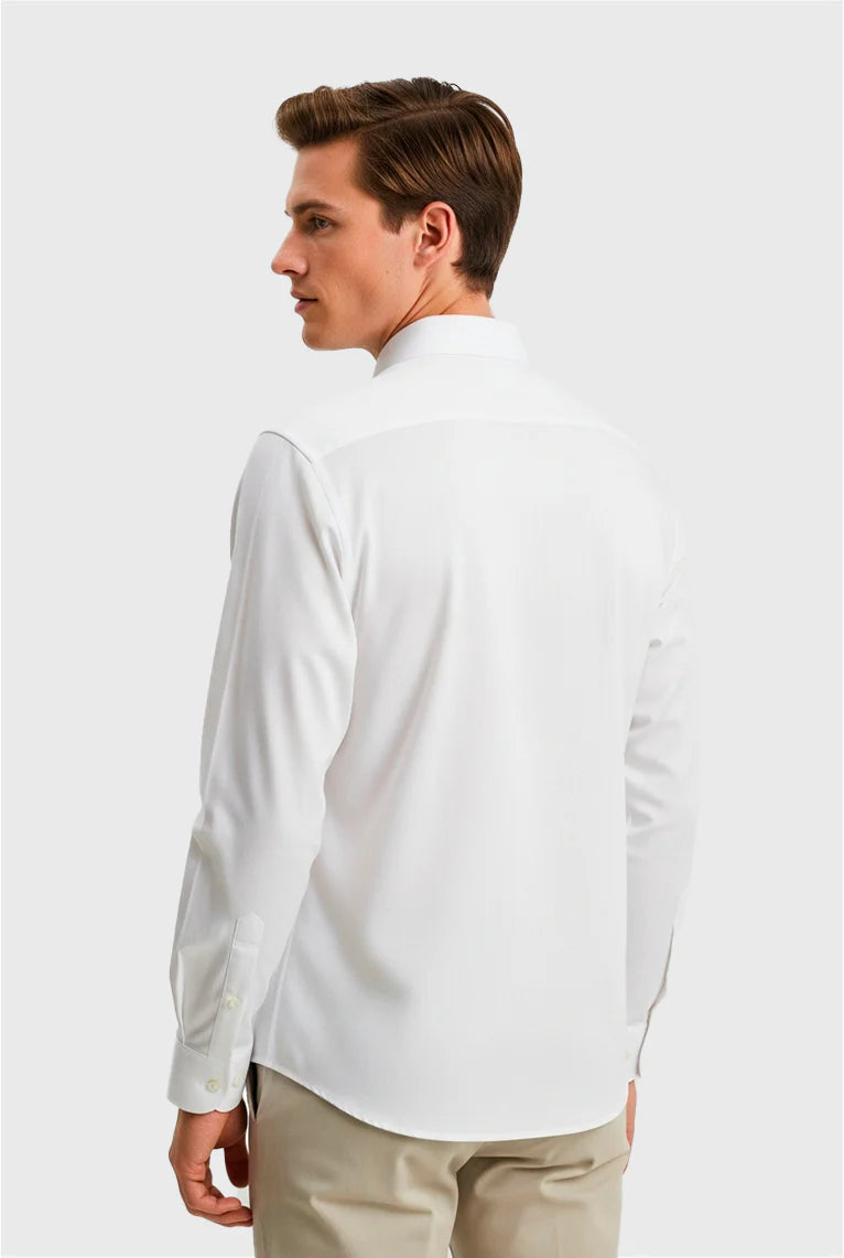 CAMISA MANGA LONGA COMFORT BÁSICA - Algodão