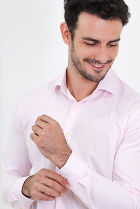 CAMISA MANGA LONGA SLIM FIT OXFORD MODAL ESTRUTURADA