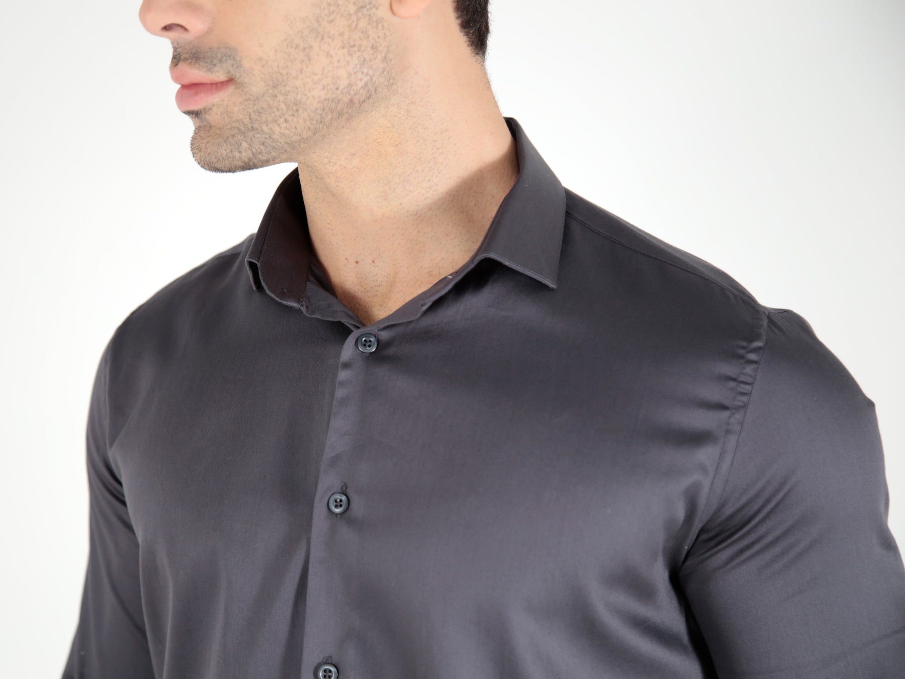CAMISA MANGA LONGA SLIM FIT ALGODÃO EGÍPCIO