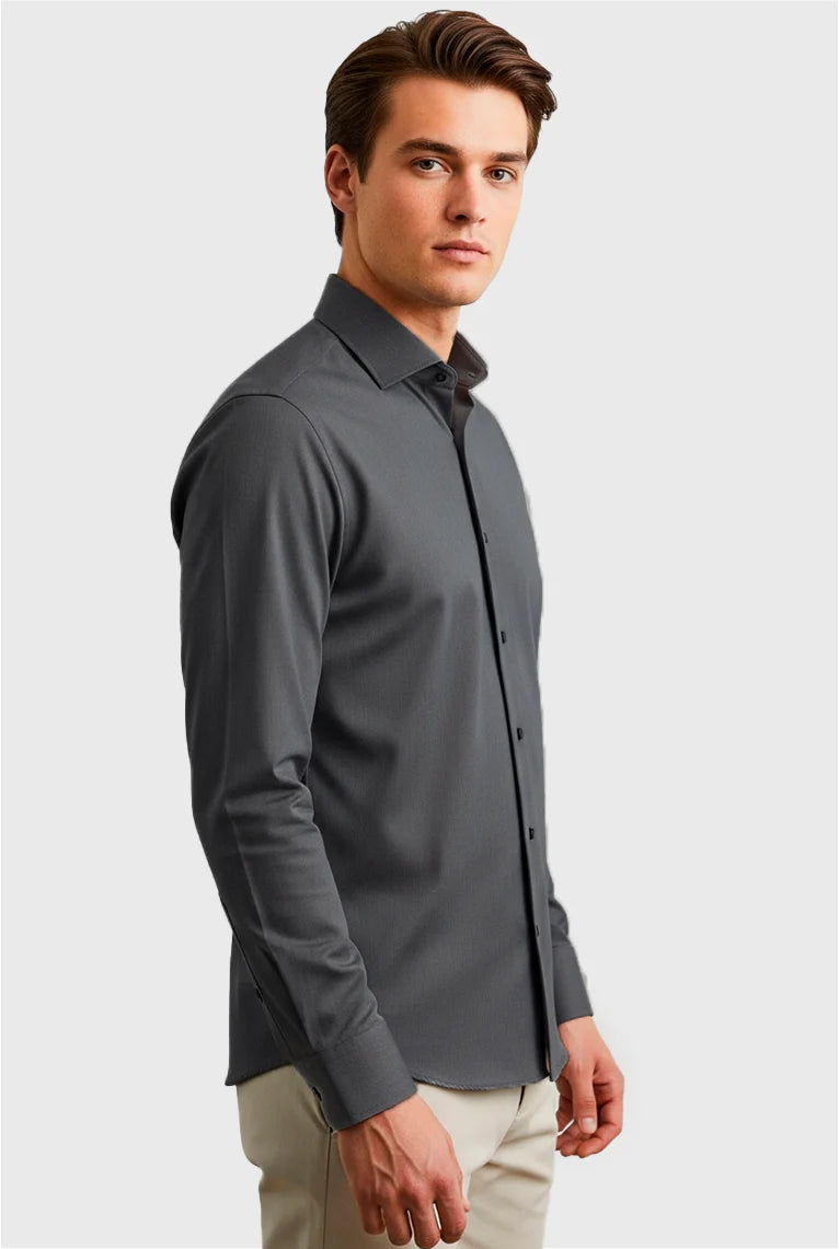 CAMISA MANGA LONGA COMFORT BÁSICA - Algodão
