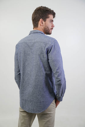 CAMISA MANGA LONGA LINHO SLIM FIT