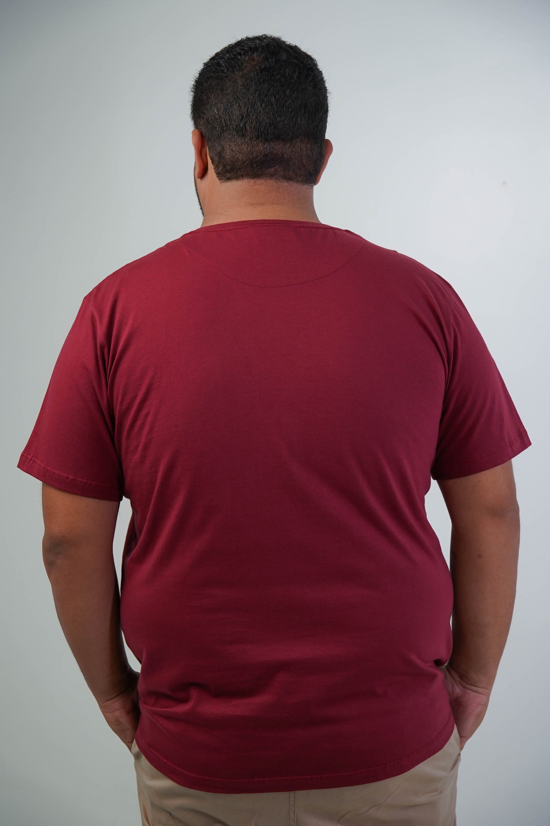 CAMISETA BÁSICA GOLA REDONDA LISA PLUS